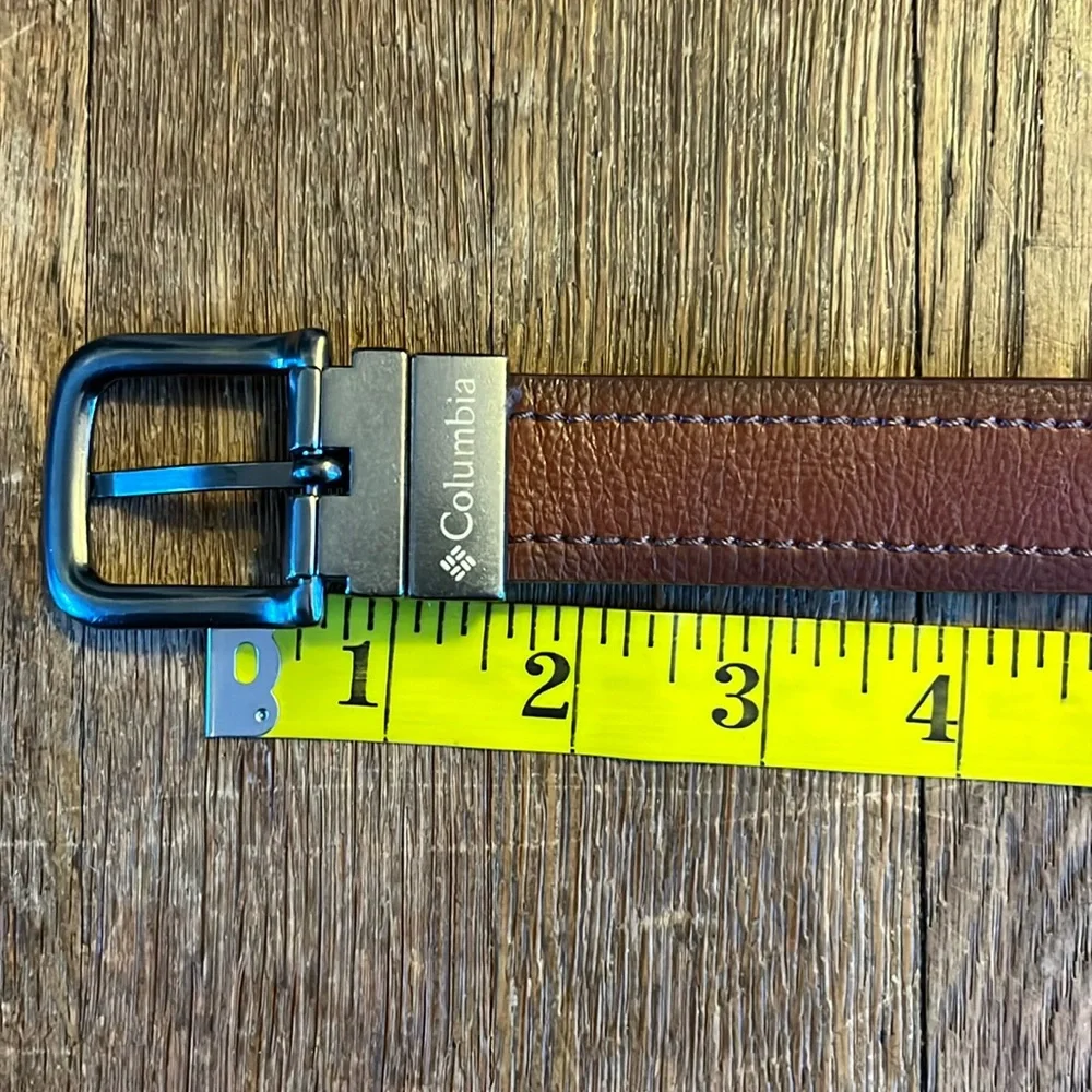 Columbia reversible belt brown black kids Small faux leather